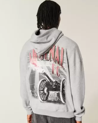 Kastenförmiger Arsenal FC-Kapuzenpullover mit Grafik