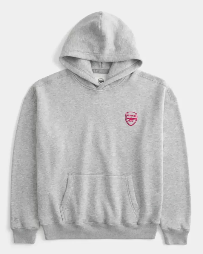 Kastenförmiger Arsenal FC-Kapuzenpullover mit Grafik Kastenförmiger Arsenal FC-Kapuzenpullover mit Grafik