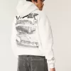 Kastenförmiger Dodge Viper-Kapuzenpullover mit Grafik Kastenförmiger Dodge Viper-Kapuzenpullover mit Grafik