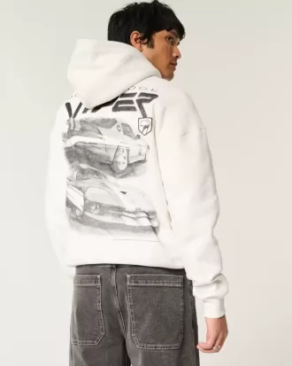 Kastenförmiger Dodge Viper-Kapuzenpullover mit Grafik
