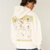 Kastenförmiger Hoodie mit Real Madrid CF-Grafik Kastenförmiger Hoodie mit Real Madrid CF-Grafik