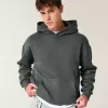Kastenförmiger Kapuzenpullover Kastenförmiger Kapuzenpullover
