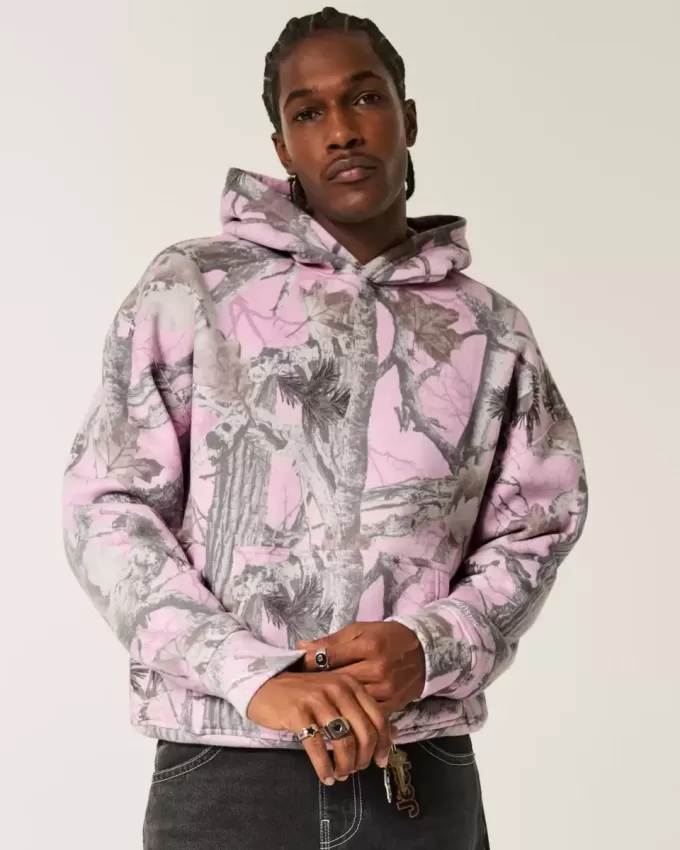 Kastenförmiger Kapuzenpullover Kastenförmiger Kapuzenpullover
