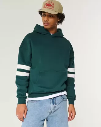 Kastenförmiger Kapuzenpullover Kastenförmiger Kapuzenpullover