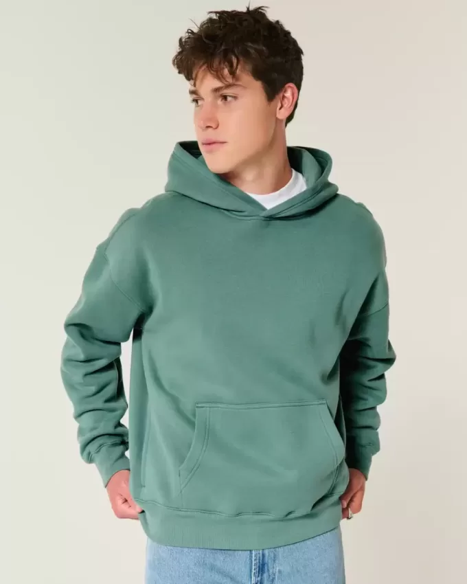 Kastenförmiger Kapuzenpullover Kastenförmiger Kapuzenpullover
