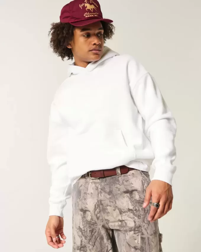 Kastenförmiger Kapuzenpullover Kastenförmiger Kapuzenpullover