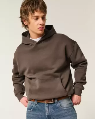 Kastenförmiger Kapuzenpullover