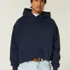 Kastenförmiger Kapuzenpullover Kastenförmiger Kapuzenpullover