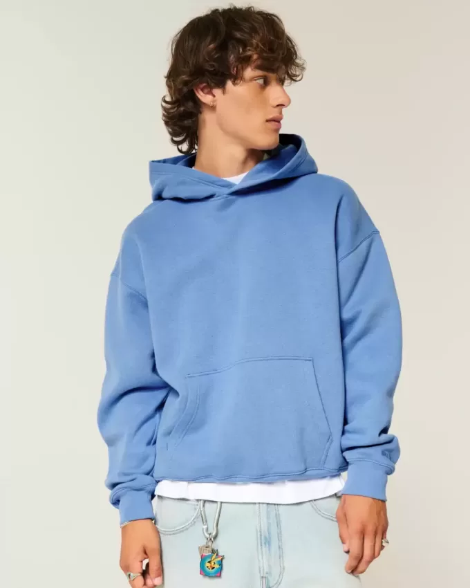 Kastenförmiger Kapuzenpullover Kastenförmiger Kapuzenpullover