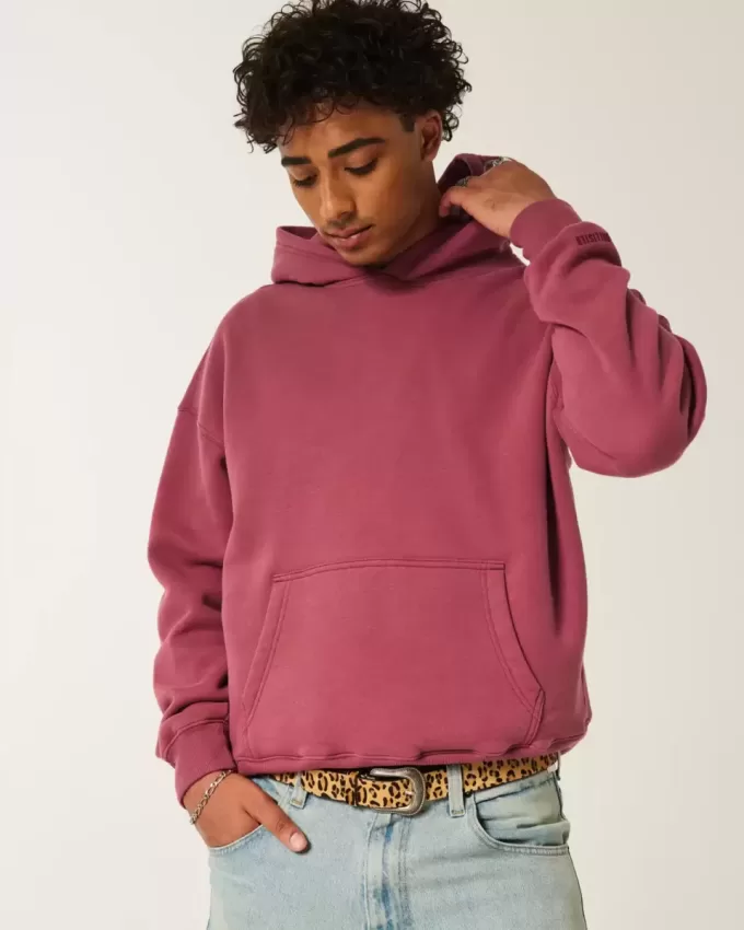 Kastenförmiger Kapuzenpullover Kastenförmiger Kapuzenpullover