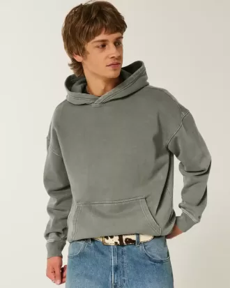 Kastenförmiger Kapuzenpullover Kastenförmiger Kapuzenpullover