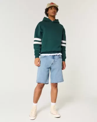 Kastenförmiger Kapuzenpullover Kastenförmiger Kapuzenpullover