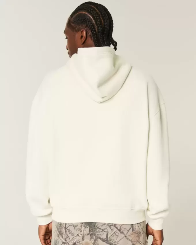 Kastenförmiger Kapuzenpullover Kastenförmiger Kapuzenpullover