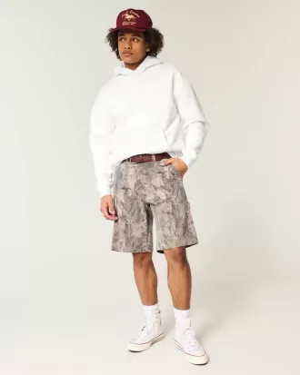 Kastenförmiger Kapuzenpullover