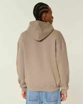 Kastenförmiger Kapuzenpullover