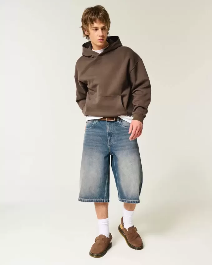 Kastenförmiger Kapuzenpullover Kastenförmiger Kapuzenpullover