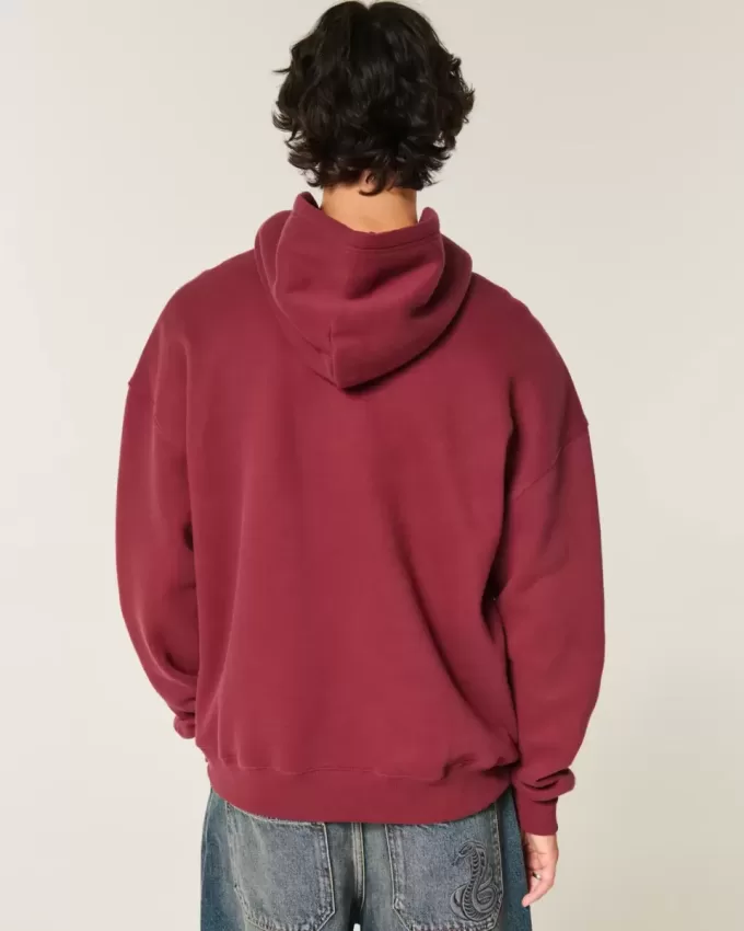 Kastenförmiger Kapuzenpullover Kastenförmiger Kapuzenpullover