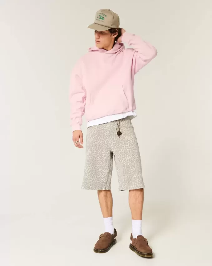 Kastenförmiger Kapuzenpullover Kastenförmiger Kapuzenpullover