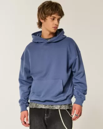 Kastenförmiger Kapuzenpullover
