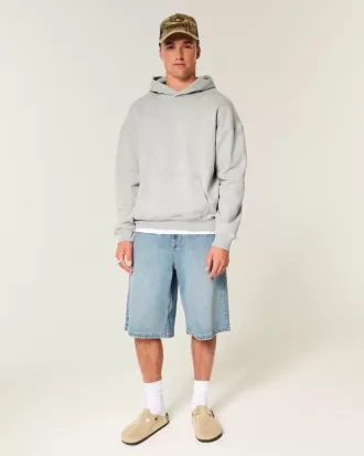 Kastenförmiger Kapuzenpullover