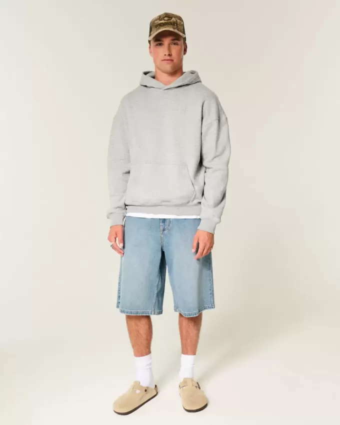 Kastenförmiger Kapuzenpullover Kastenförmiger Kapuzenpullover