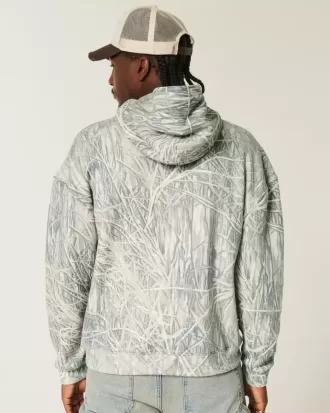 Kastenförmiger Kapuzenpullover