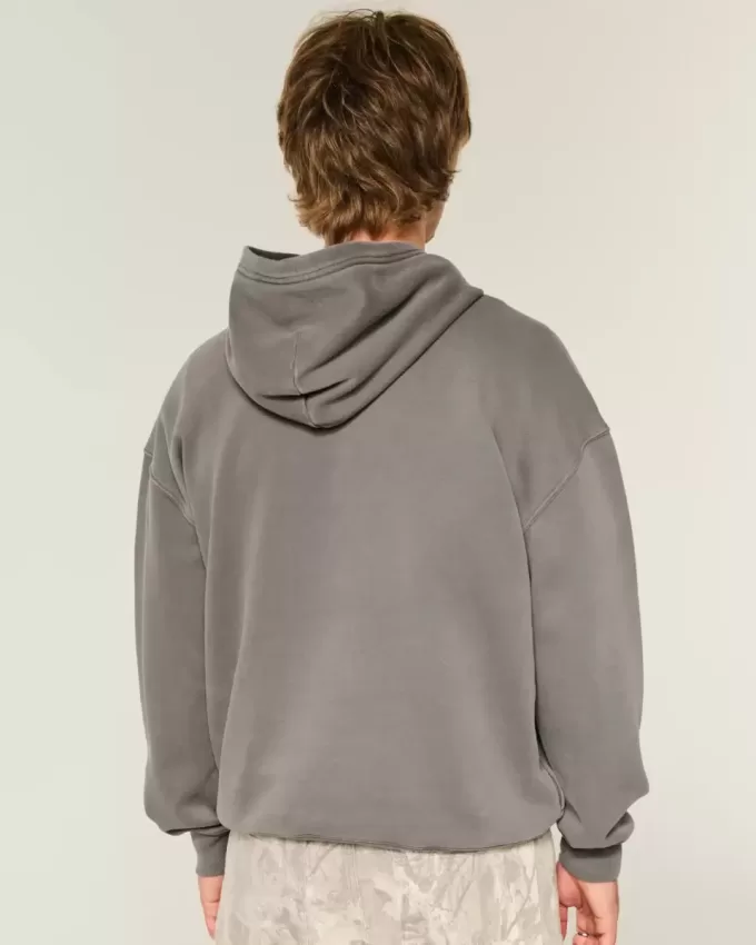 Kastenförmiger Kapuzenpullover Kastenförmiger Kapuzenpullover