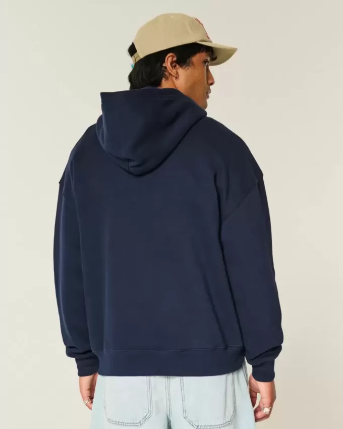 Kastenförmiger Kapuzenpullover Kastenförmiger Kapuzenpullover