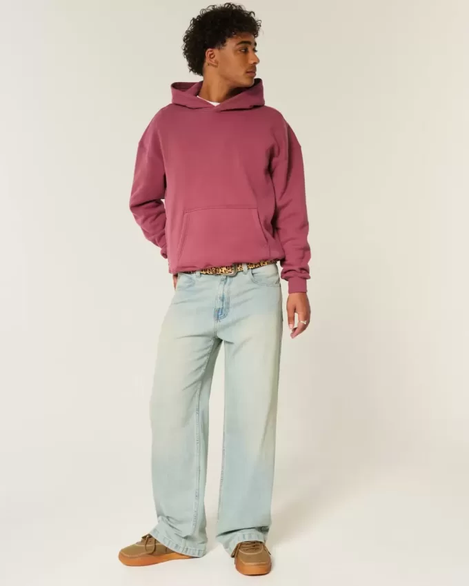 Kastenförmiger Kapuzenpullover Kastenförmiger Kapuzenpullover