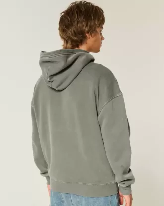 Kastenförmiger Kapuzenpullover Kastenförmiger Kapuzenpullover