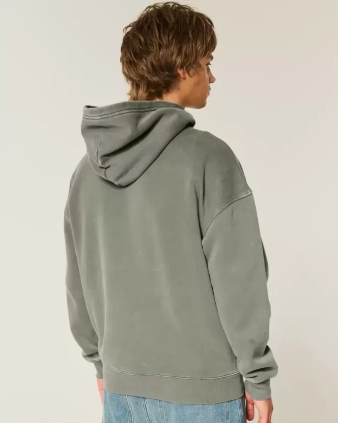 Kastenförmiger Kapuzenpullover Kastenförmiger Kapuzenpullover