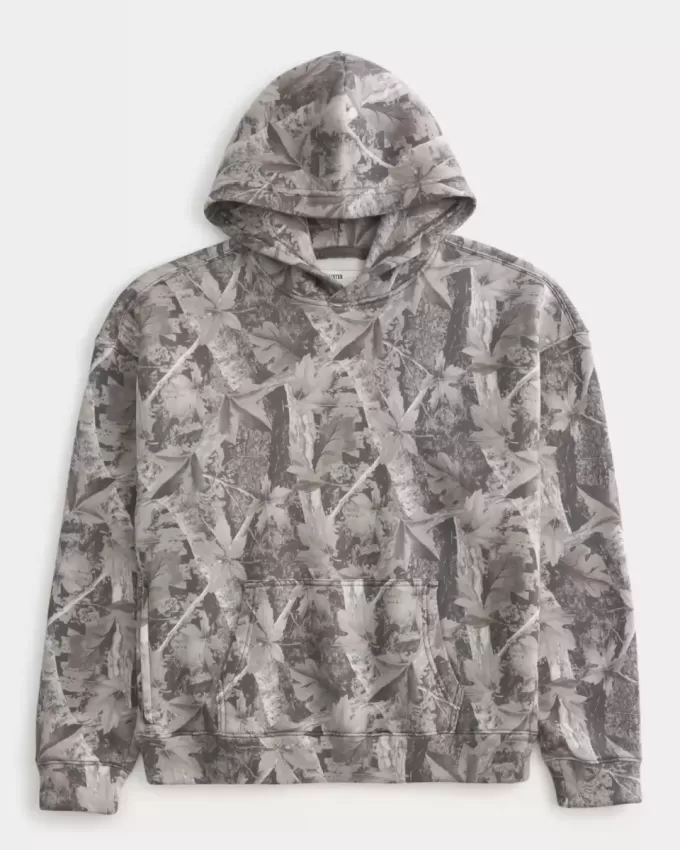 Kastenförmiger Kapuzenpullover Kastenförmiger Kapuzenpullover