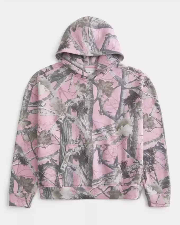 Kastenförmiger Kapuzenpullover Kastenförmiger Kapuzenpullover