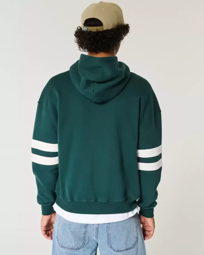 Kastenförmiger Kapuzenpullover Kastenförmiger Kapuzenpullover