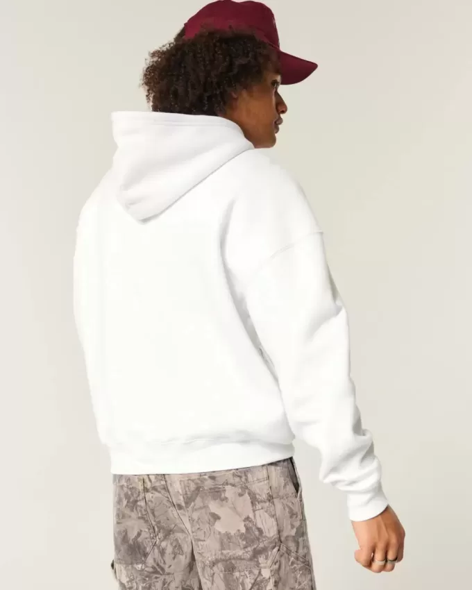 Kastenförmiger Kapuzenpullover Kastenförmiger Kapuzenpullover