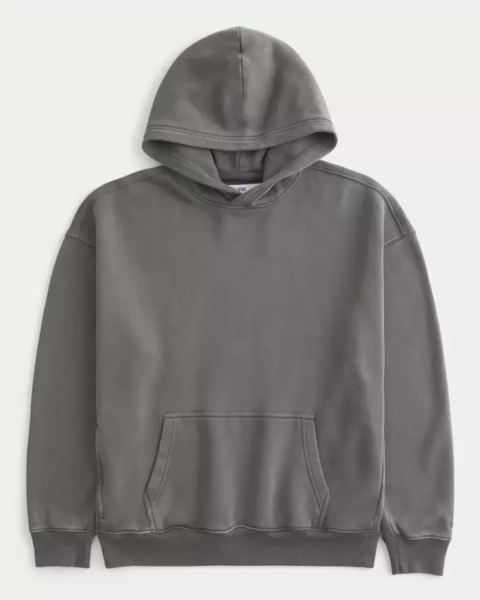 Kastenförmiger Kapuzenpullover Kastenförmiger Kapuzenpullover