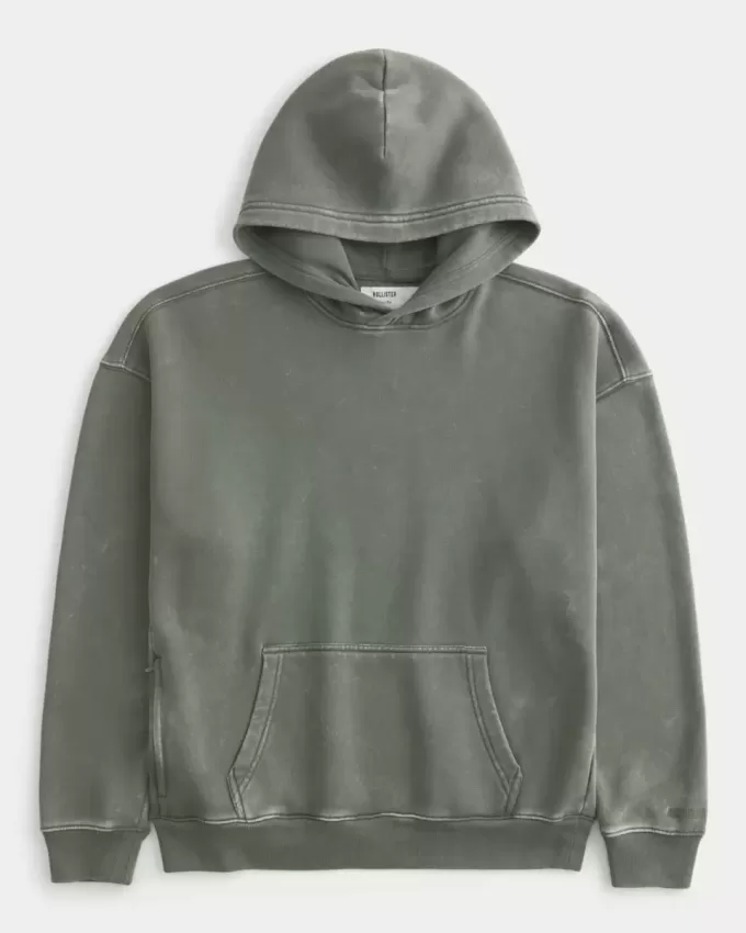 Kastenförmiger Kapuzenpullover Kastenförmiger Kapuzenpullover