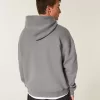 Kastenförmiger Kapuzenpullover mit Sterndetail Kastenförmiger Kapuzenpullover mit Sterndetail