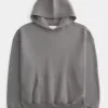 Kastenförmiger Kapuzenpullover mit Sterndetail Kastenförmiger Kapuzenpullover mit Sterndetail