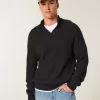Kastenförmiger Pullover mit Viertelreißverschluss Kastenförmiger Pullover mit Viertelreißverschluss