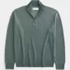 Kastenförmiger Pullover mit Viertelreißverschluss Kastenförmiger Pullover mit Viertelreißverschluss