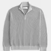 Kastenförmiger Pullover mit Viertelreißverschluss Kastenförmiger Pullover mit Viertelreißverschluss