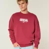 Kastenförmiges Arsenal FC-Sweatshirt mit Rundhalsausschnitt und Grafik Kastenförmiges Arsenal FC-Sweatshirt mit Rundhalsausschnitt und Grafik