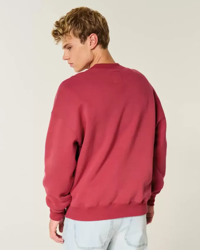 Kastenförmiges Arsenal FC-Sweatshirt mit Rundhalsausschnitt und Grafik Kastenförmiges Arsenal FC-Sweatshirt mit Rundhalsausschnitt und Grafik