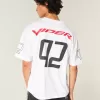 Kastenförmiges Dodge Viper-Fußballtrikot mit Grafik