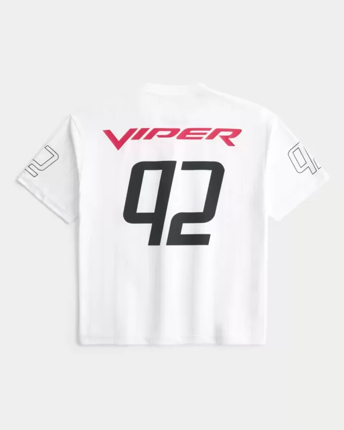 Kastenförmiges Dodge Viper-Fußballtrikot mit Grafik