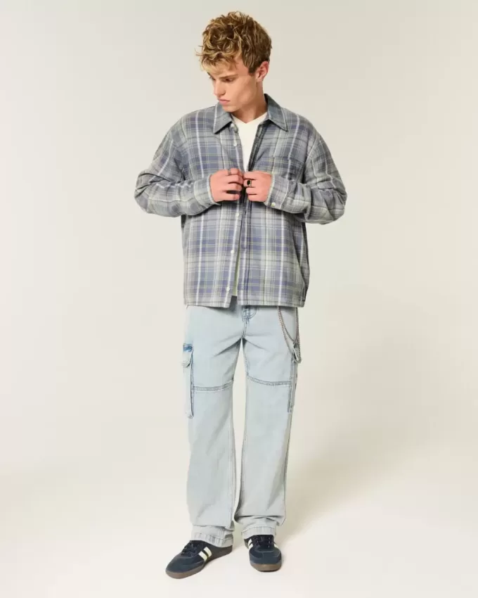 Kastenförmiges Flanellhemd Kastenförmiges Flanellhemd