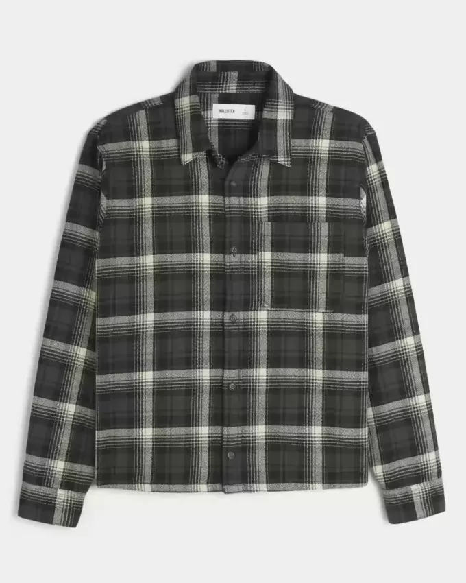 Kastenförmiges Flanellhemd Kastenförmiges Flanellhemd