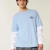 Kastenförmiges Hawaii-Surf-T-Shirt mit Grafik Kastenförmiges Hawaii-Surf-T-Shirt mit Grafik