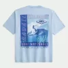 Kastenförmiges Hawaii-Surf-T-Shirt mit Grafik Kastenförmiges Hawaii-Surf-T-Shirt mit Grafik